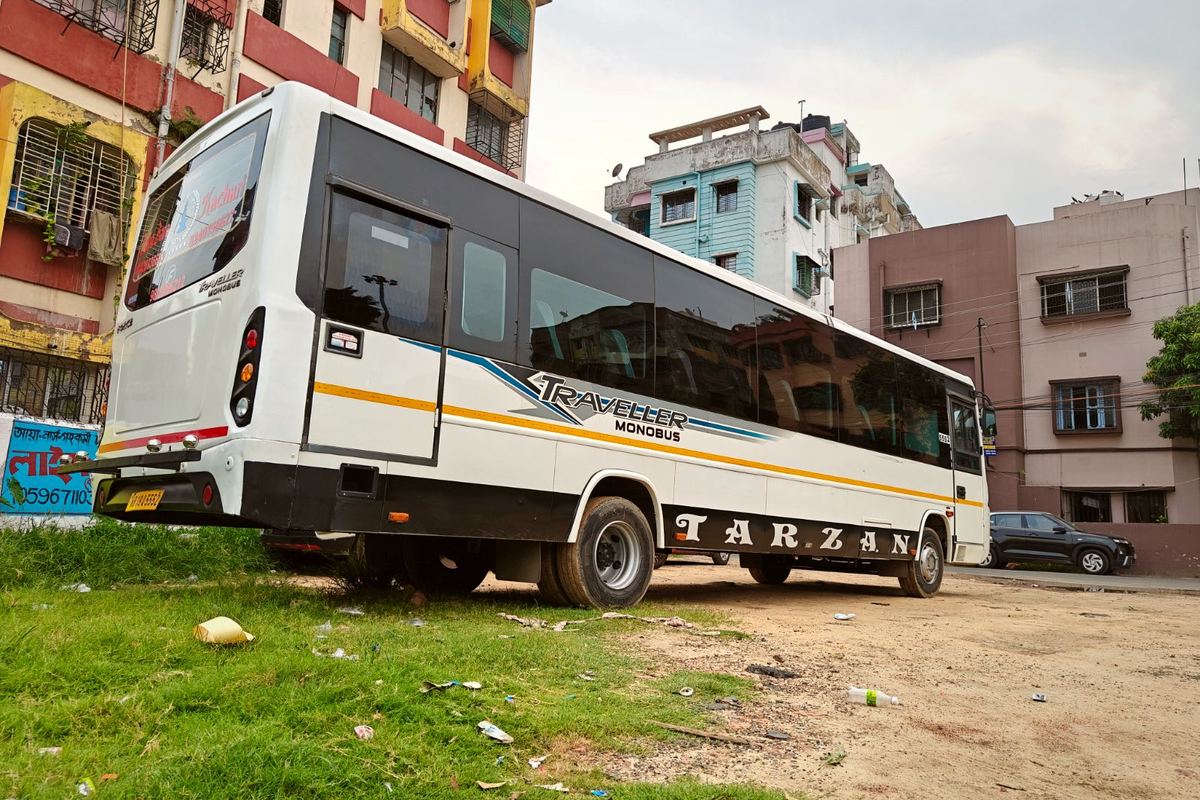 P.B. Travels group touring coach in Kolkata